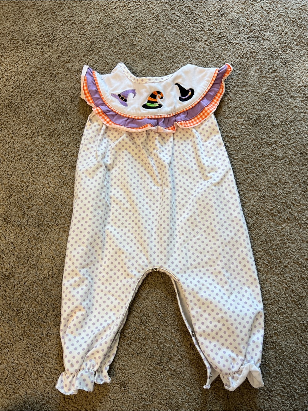 Abby & Evie Halloween Baby Girl Romper